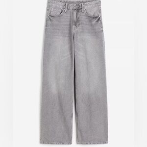 HM baggy denim jeans grey size 2